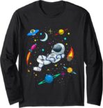 Cute Astronaut Space Long Sleeve T-Shirt