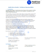 PSI Satellite Mission Checklist