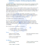 PSI Satellite Mission Checklist