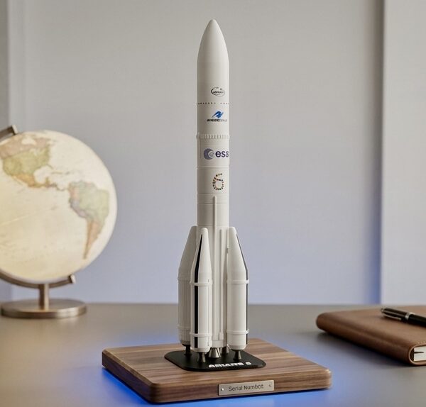 Ariane 6 Rocket Model with Satellite – 1:144 Scale (43 cm)
