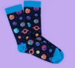 Colorful Space Planet Socks