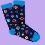Colorful Space Planet Socks