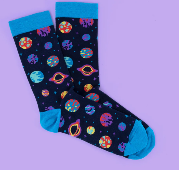 Colorful Space Planet Socks