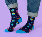 Colorful Space Planet Socks - Image 2