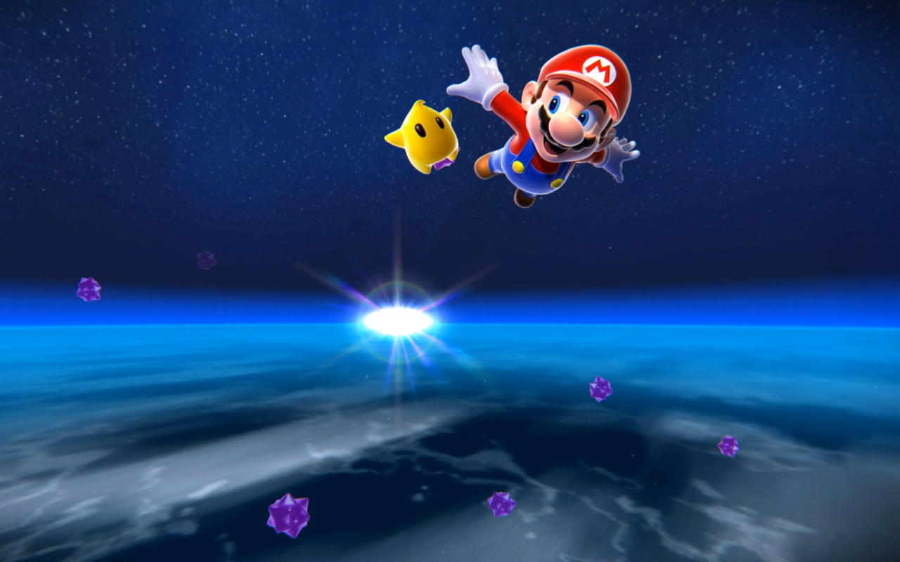 Super Mario Floating Outer Space Live Wallpaper Super Mario Floating Outer Space Live Wallpaper - Image 1